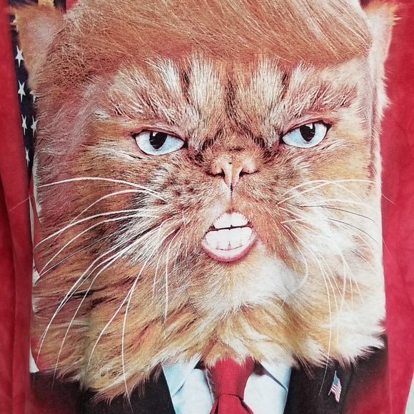 Men's president cat T-shirt - Picture 2 of 3